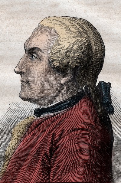 Charles de La Condamine (1701-1774) French explorer and scientist - Portrait of Charles Marie de La Condamine (1701-1774), explorer and French scientist - illustration taken from The Grands Mariners of the 18th century by French School