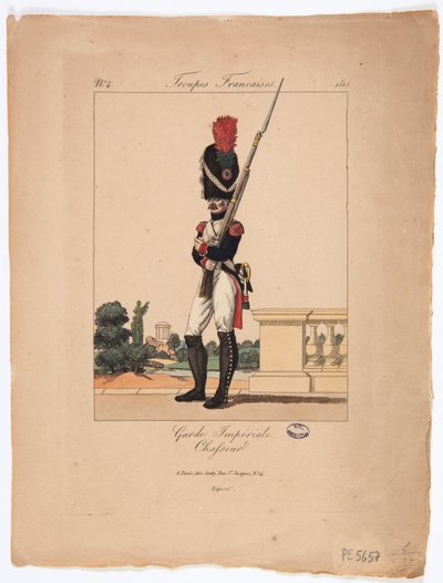 Chasseur of the Imperial Guard, French Troops, no. 4 by French School