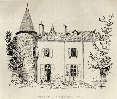 Chateau de Castelmore, from Memoires de Charles de Batz-Castelmore Comte d