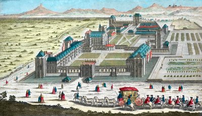 Chateau de Vincennes near Paris - in the 18th century by French School