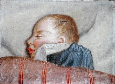 Child Sleeping, late 19th century by French School