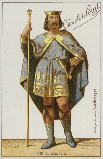 Childebert II by French School
