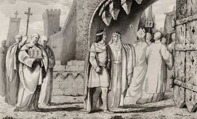 Chilperic I in a Religious Procession, from 