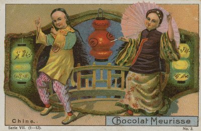 China, Trade Card for Chocolat Meurisse by French School