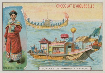 Chinese Mandarin Admiral and gondola by French School