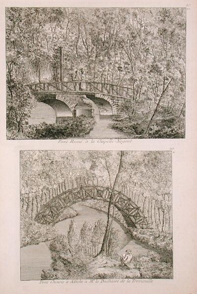 Chinese bridge at Attichi, from 