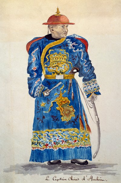 Chinese Captain of Ambon, from Voyage Around the World by French School
