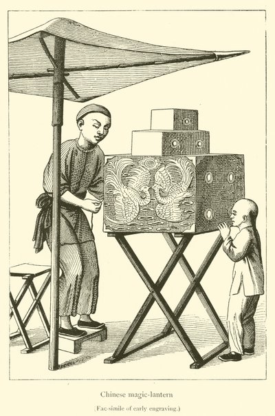 Chinese Magic Lantern (engraving) by French School