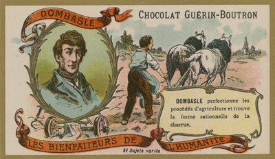 Chocolat Guerin-Boutron Trade Card, Christophe Mathieu de Dombasle by French School
