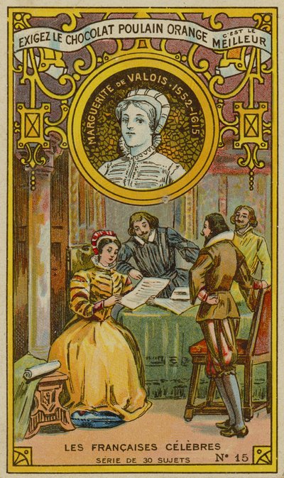 Chocolat Poulain Orange trade card by French School