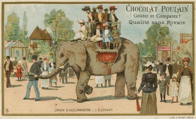 Chocolat Poulain trade card by French School