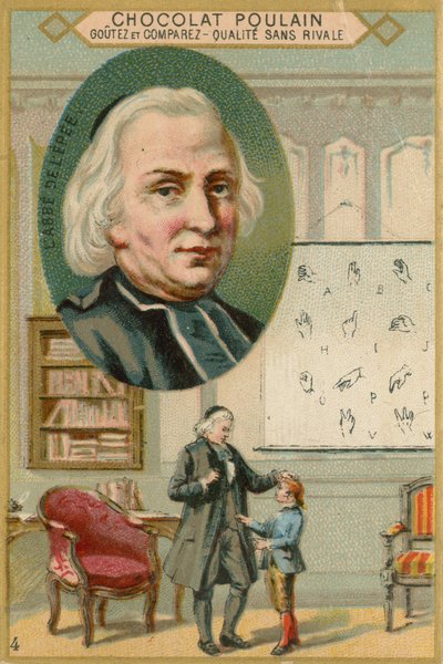 Chocolat Poulain trade card, Charles-Michel de l
