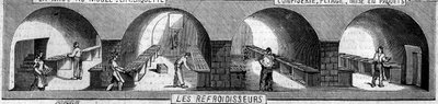 Chocolate manufacture: chillers. Usine de M. Masson, Paris by French School