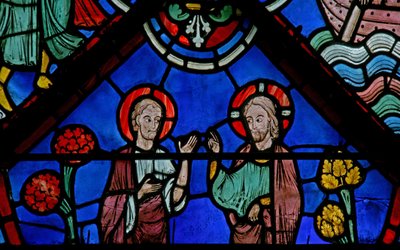 Christ Commissions St Thomas by French School