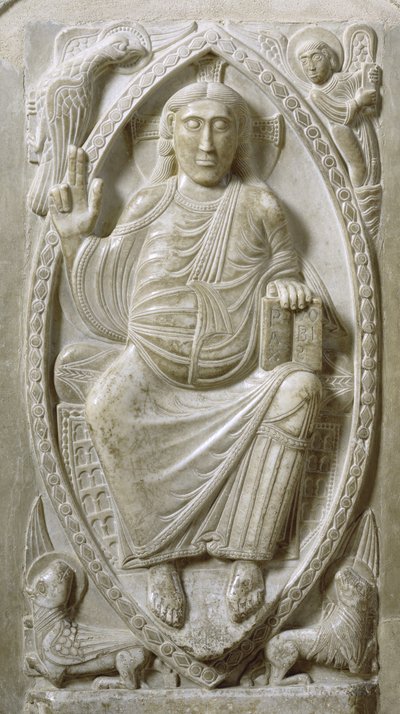 Christ in Majesty, from the ambulatory by French School