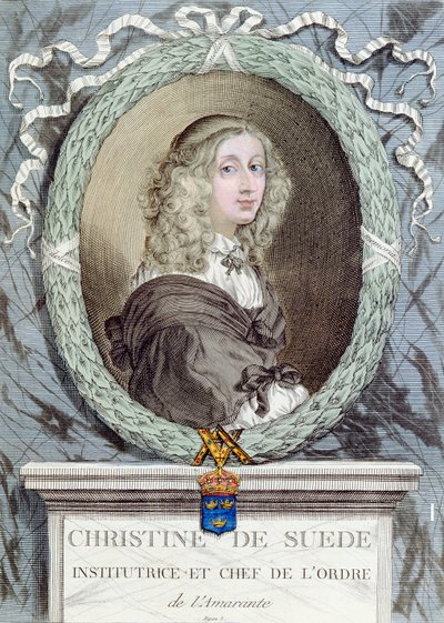 Christina (1626-89) Queen of Sweden, Founder and Head of the Order of the Amarantha by French School