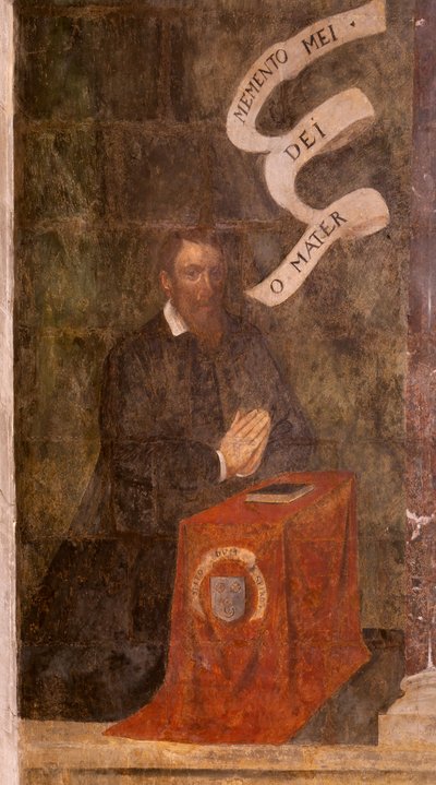Church of Saint John the Baptist. Interior. Chapel of Saint Fursy. Mural Paintings. The Glorification of Mary. Early 17th Century by French School