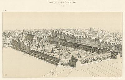 Cemetery of the Innocents, 1552 by French School