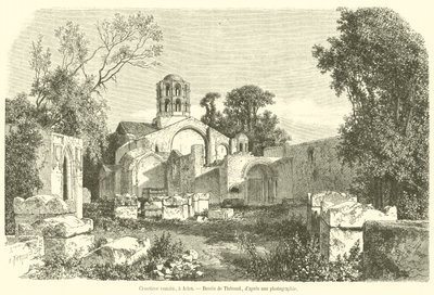 Roman Cemetery, in Arles (engraving) by French School