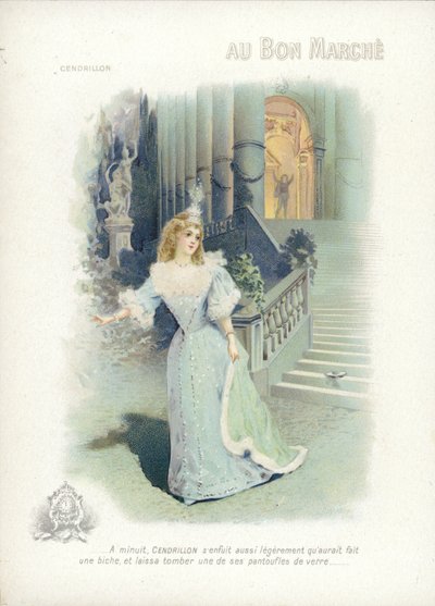 Cinderella Fleeing the Ball by French School