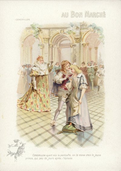 Cinderella, Speaking with the Prince by French School