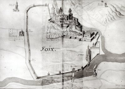 City of Foix, from Grand Atlas, early 17th century by French School