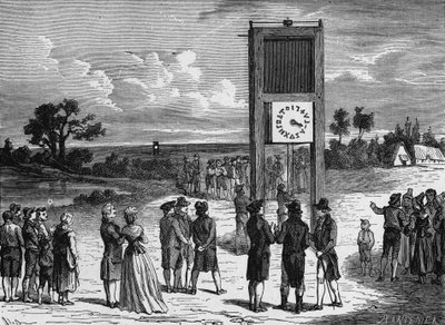 Claude Chappe experienced his first aerial telegraph in 1793 - in 