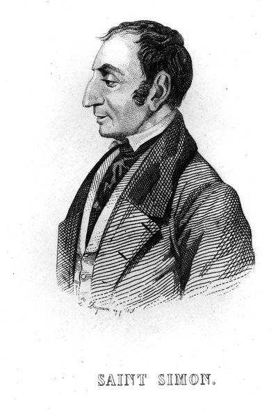 Claude Henri de Rouvroy (1760-1825) Comte de Saint-Simon (18th-19th century) by French School