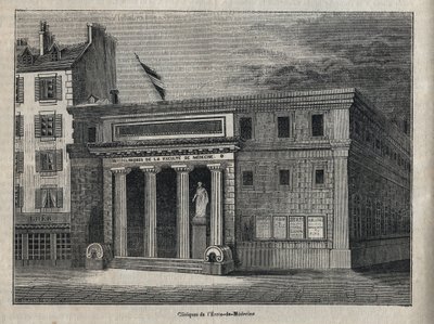 Clinic of the Faculty of Medicine of Paris - Engraving in 