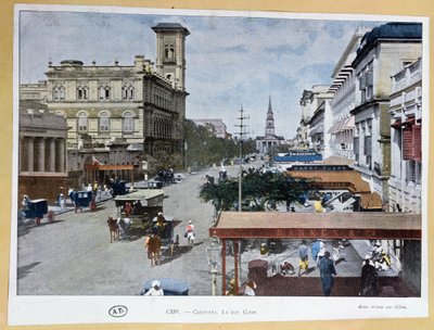 Clive Street, Calcutta, India by French School