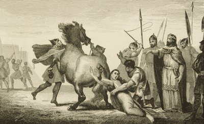 Clotaire II at the Execution of Queen Brunhilda from 