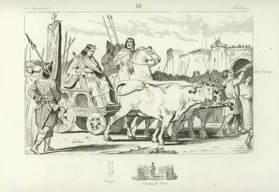 Clovis III, puppet Frankish King of Austrasia by French School