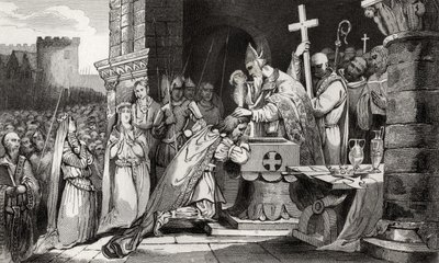 Clovis I (465-511) Baptised with Men from His Army Before the Battle of Tolbiac, from 