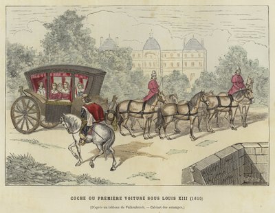Coach, reign of Louis XIII of France, 1610 by French School