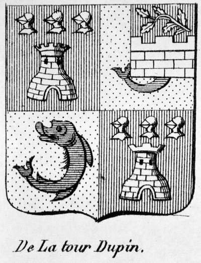 Coat of arms of La Tour Dupin - in 