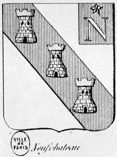 Coat of arms of Neufchateau by French School