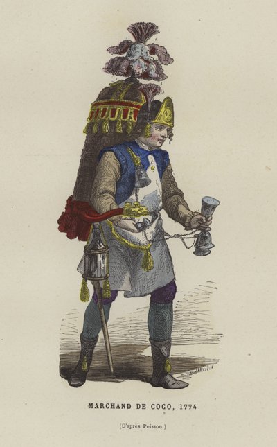 Coconut Seller, 1774 by French School