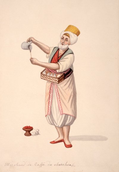 Coffee Seller, Ottoman period, third quarter of 18th century by French School