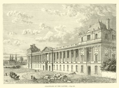 Colonnade of the Louvre by French School