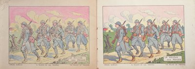 Colouring book for children, The Relief of Poilus, 1917 by French School