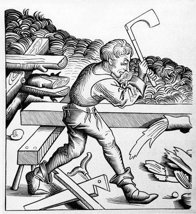 Companion of Duty or Companion of the great felling axe, Carpenter by French School