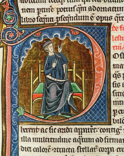 Computing the liturgical calendar, from Le Miroir de la Nature by Vincent de Beauvais by French School