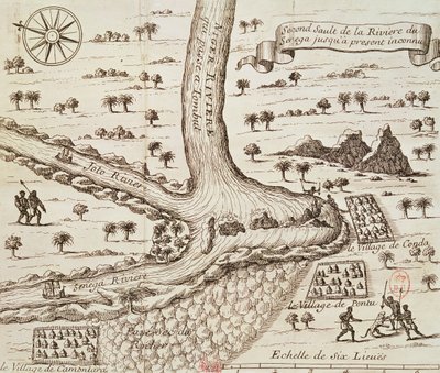 Confluence of the Black, the Joto and the Senegal, illustration from 