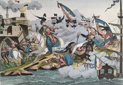 Conquest of Algiers by French troops in 1830, c.1830-40 by French School