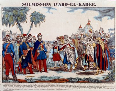 Conquest of Algeria (1830-1847): the submission of Abd el Kader to the Duke of Aumale and to the French army on 24 January 1848 by French School