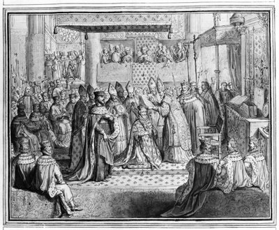 Consecration and Coronation of Henri IV at the Chartres Cathedral on the 27th January 1594 (detail) by French School