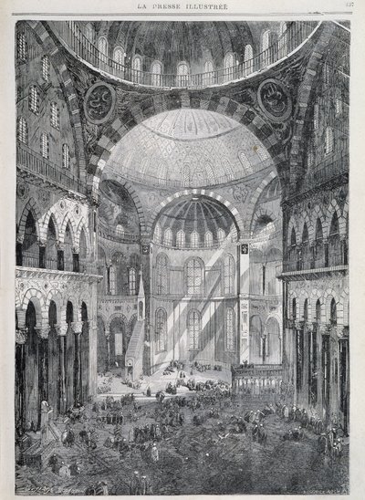 Constantinople: the Hagia Sophia Mosque - in 