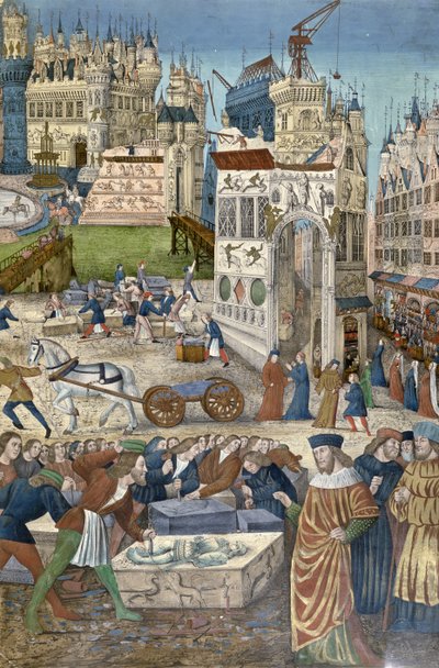 Construction of the Temple of Solomon at Jerusalem by French School