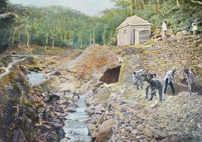 Copper Mining in New Caledonia, engraved by Gillot by French School