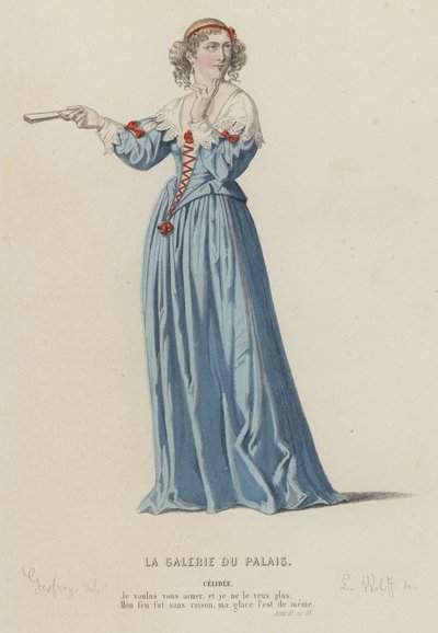 Corneille, The Gallery of the Palace, Act II, Scene IX by French School